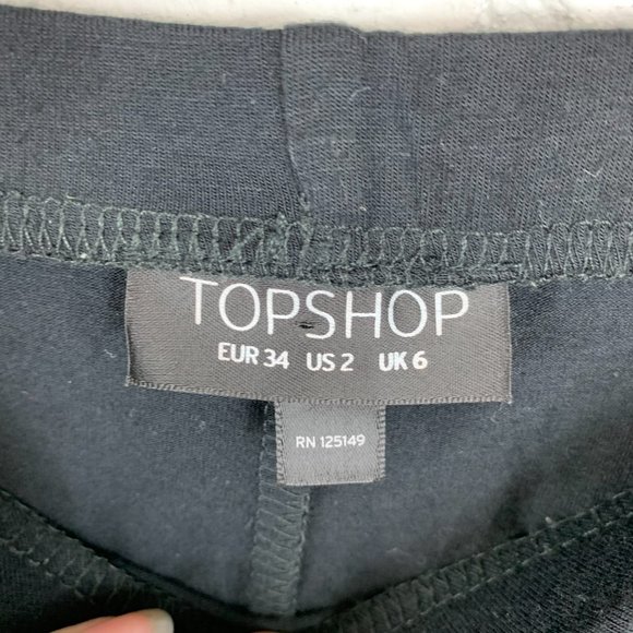 Topshop Straight Pencil Skirts Black Size 2 - Picture 3 of 4